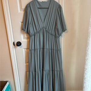 Baltic Born Slate Blue Maxi Dress
